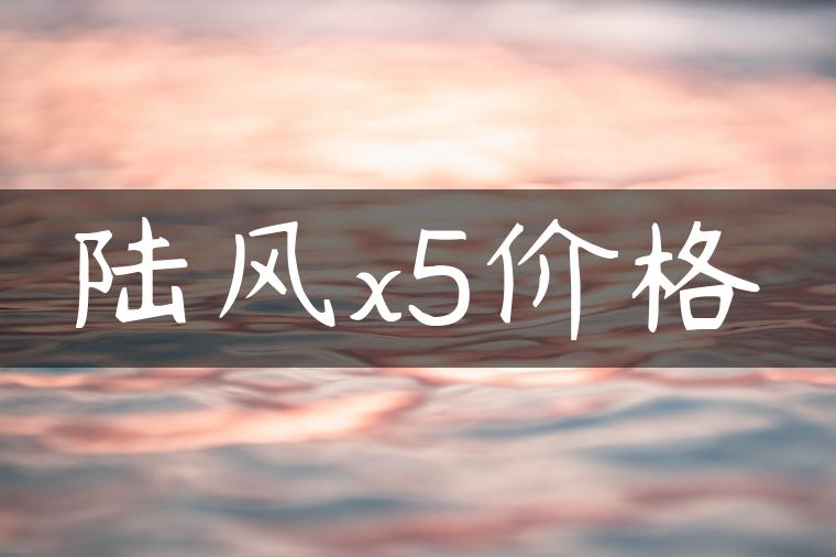 陆风x5价格