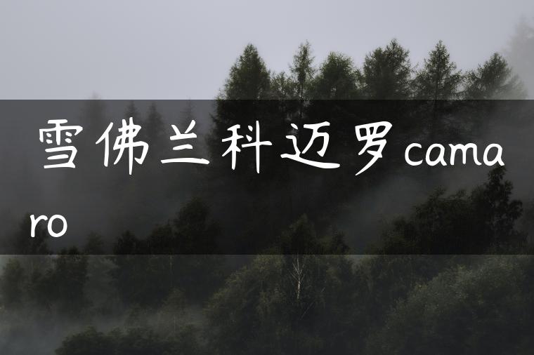 雪佛兰科迈罗camaro