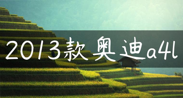 2013款奥迪a4l