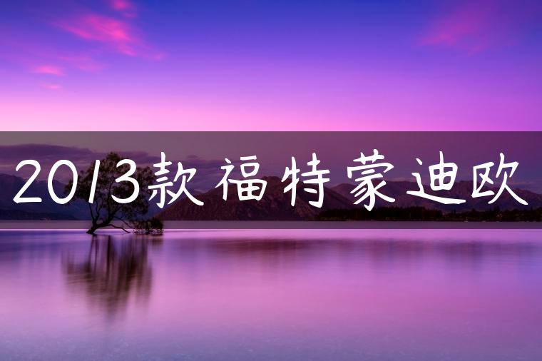 2013款福特蒙迪欧