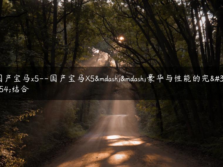 国产宝马x5–国产宝马X5——豪华与性能的完美结合