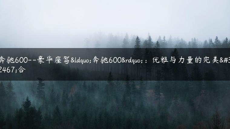 奔驰600–豪华座驾“奔驰600”：优雅与力量的完美结合