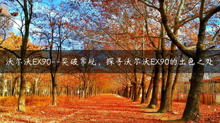 沃尔沃EX90–突破常规，探寻沃尔沃EX90的出色之处
