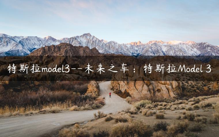 特斯拉model3–未来之车：特斯拉Model 3