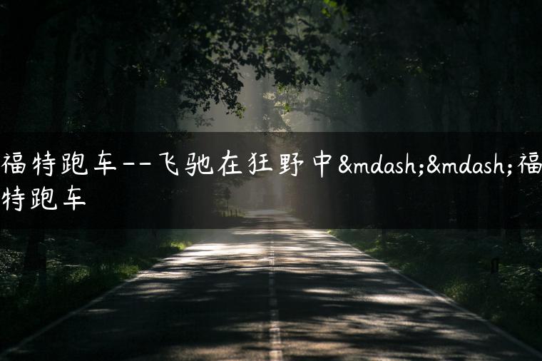 福特跑车–飞驰在狂野中——福特跑车