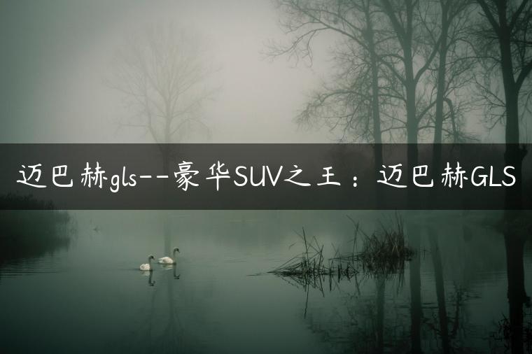 迈巴赫gls–豪华SUV之王：迈巴赫GLS
