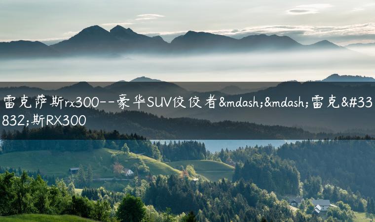 雷克萨斯rx300–豪华SUV佼佼者——雷克萨斯RX300