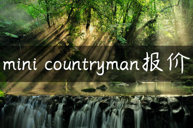 mini countryman报价