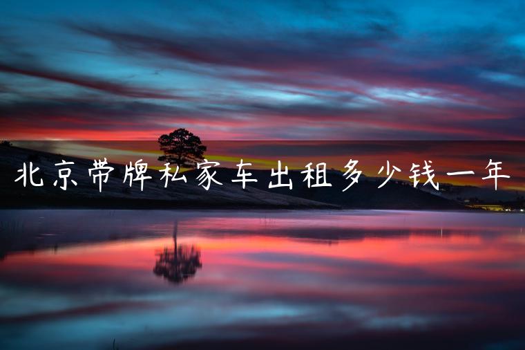 北京带牌私家车出租多少钱一年-金牌车友