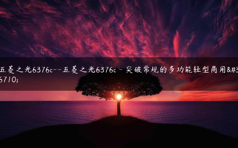 五菱之光6376c–五菱之光6376c – 突破常规的多功能轻型商用车