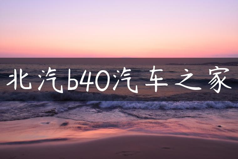 北汽b40汽车之家