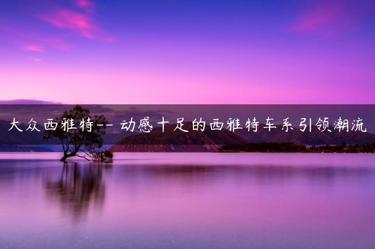 大众西雅特– 动感十足的西雅特车系引领潮流