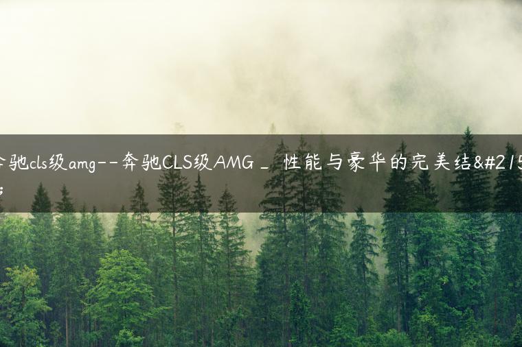 奔驰cls级amg–奔驰CLS级AMG_ 性能与豪华的完美结合