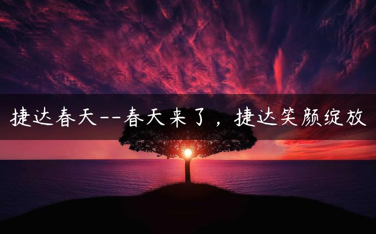 捷达春天–春天来了，捷达笑颜绽放