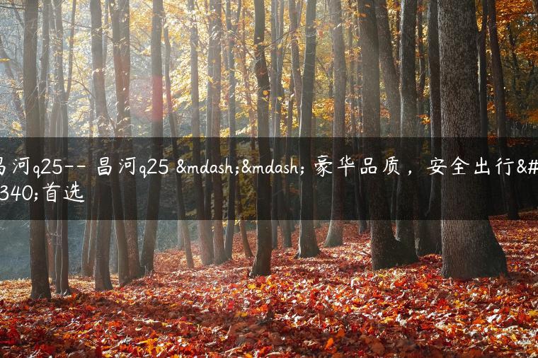 昌河q25– 昌河q25 —— 豪华品质，安全出行的首选