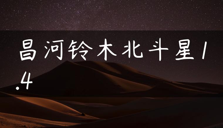 昌河铃木北斗星1.4
