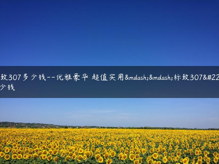 标致307多少钱–优雅豪华 超值实用——标致307多少钱