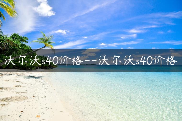 沃尔沃s40价格–沃尔沃s40价格