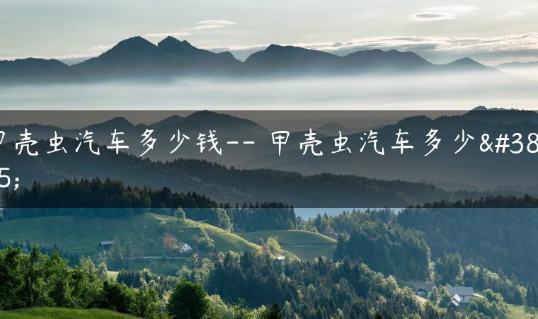 甲壳虫汽车多少钱– 甲壳虫汽车多少钱
