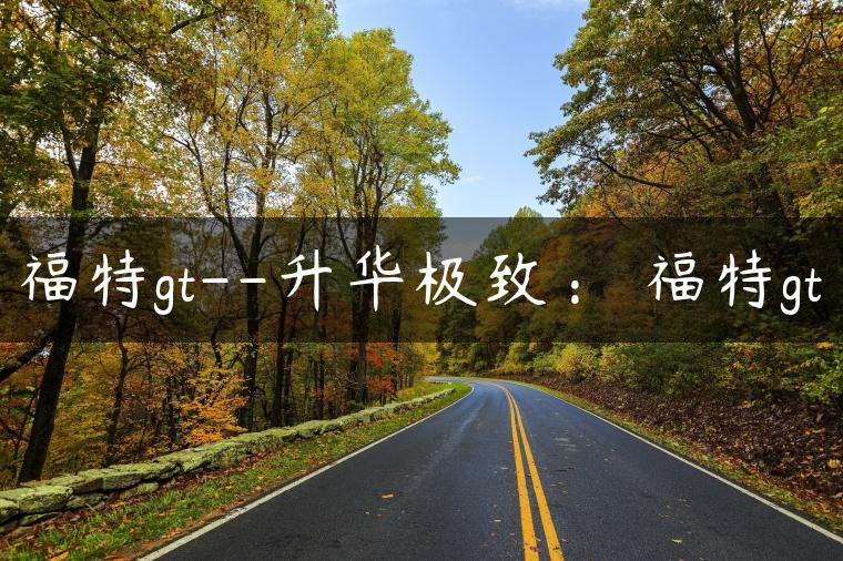 福特gt–升华极致： 福特gt