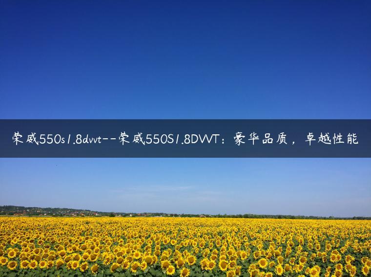 荣威550s1.8dvvt–荣威550S1.8DVVT：豪华品质，卓越性能