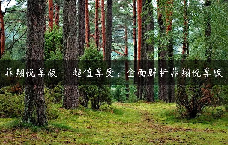 菲翔悦享版– 超值享受：全面解析菲翔悦享版