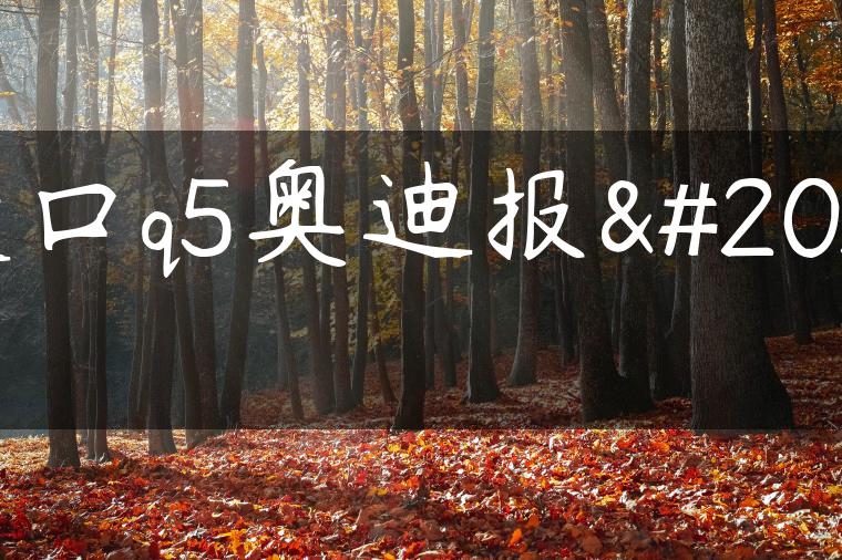进口q5奥迪报价
