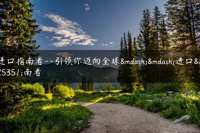 进口指南者–引领你迈向全球——进口指南者