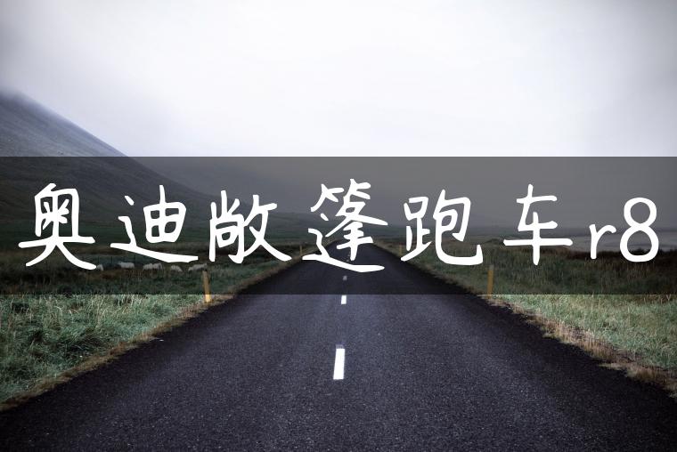 奥迪敞篷跑车r8