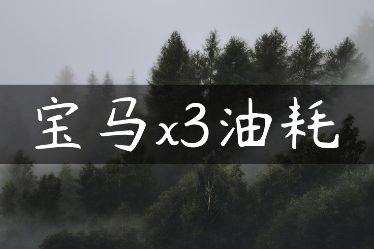 宝马x3油耗