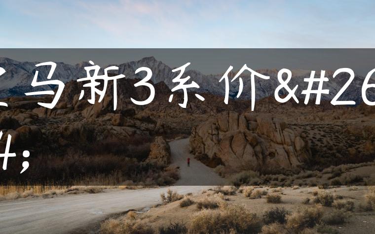 宝马新3系价格