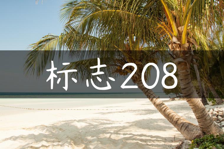 标志208