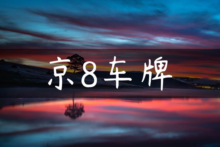 京8车牌