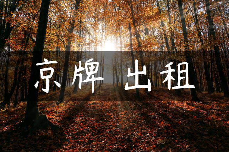 京牌 出租