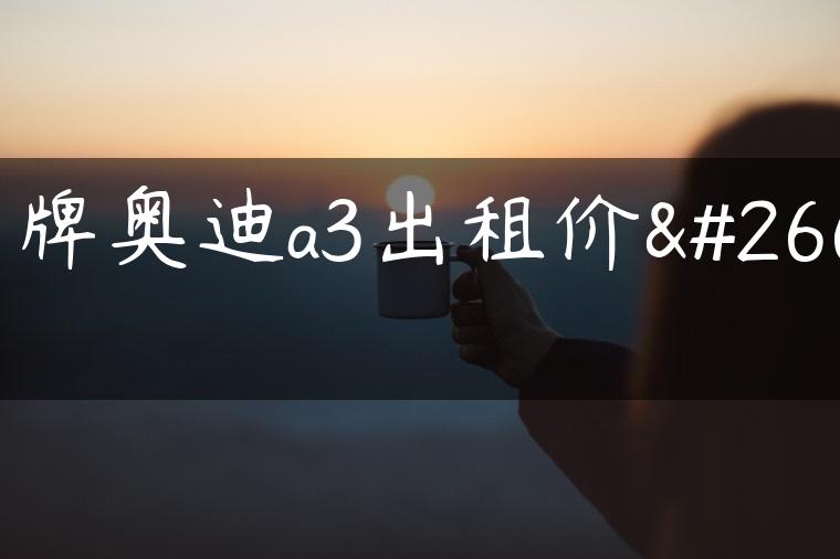 京牌奥迪a3出租价格