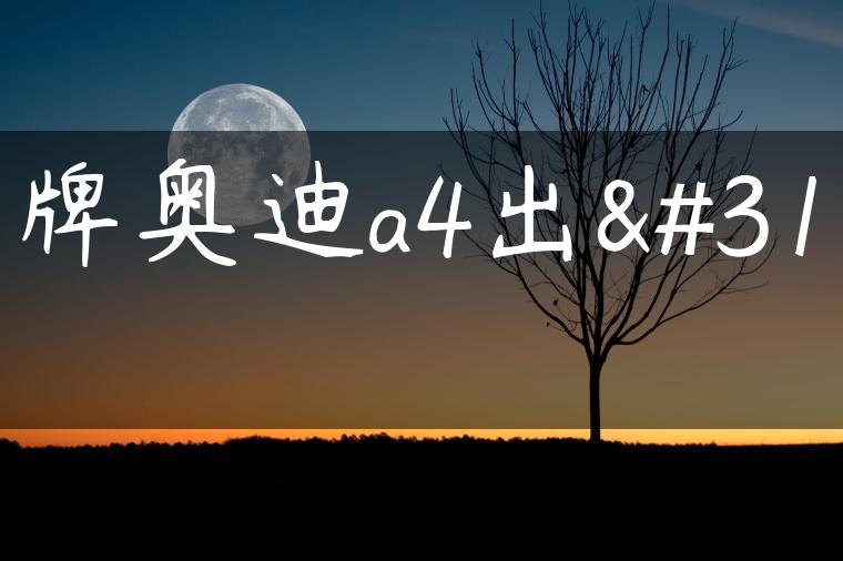 京牌奥迪a4出租