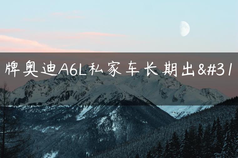 京牌奥迪A6L私家车长期出租