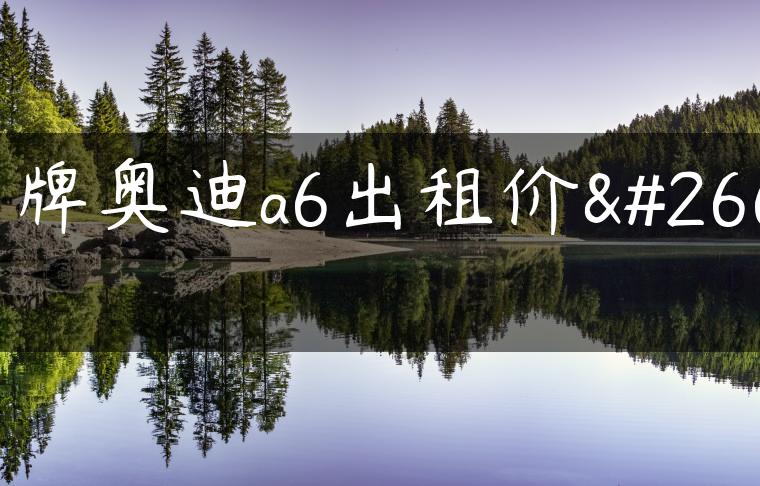 京牌奥迪a6出租价格