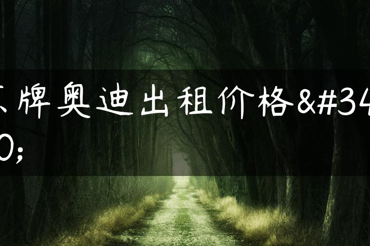 京牌奥迪出租价格表