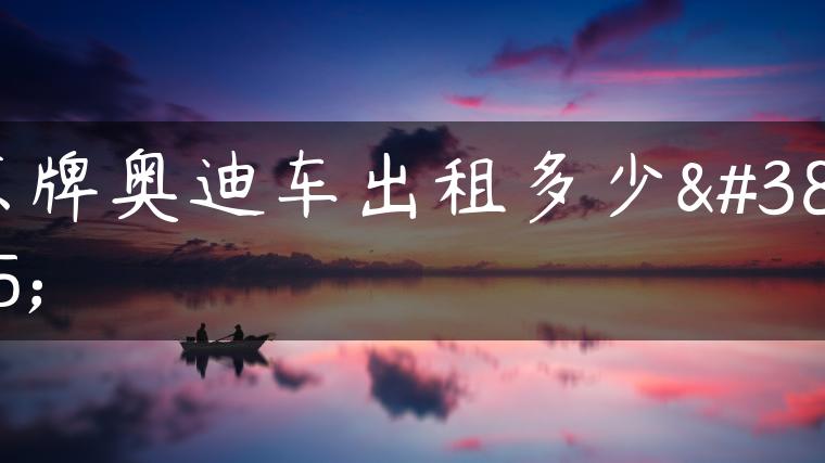 京牌奥迪车出租多少钱