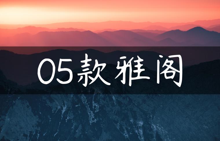 05款雅阁