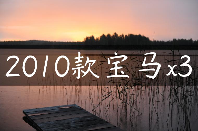 2010款宝马x3