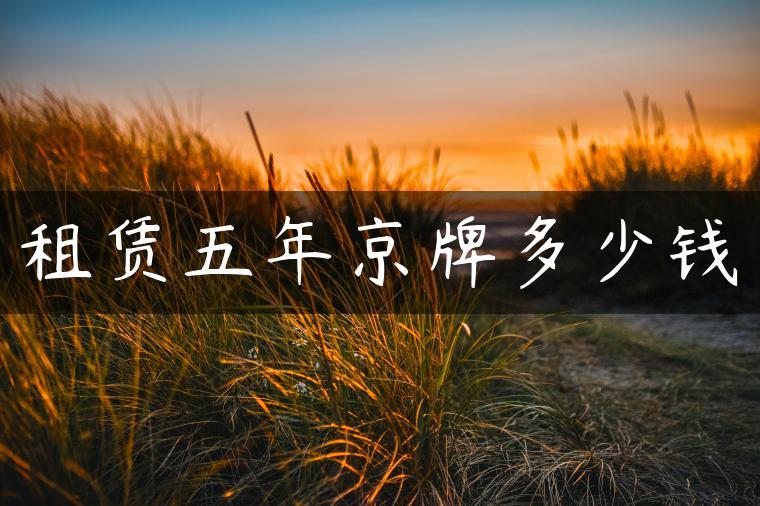 租赁五年京牌多少钱