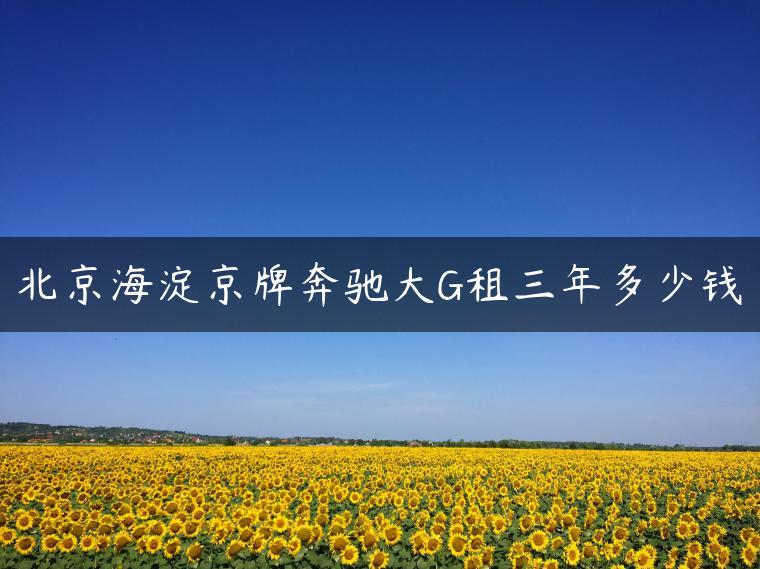 北京海淀京牌奔驰大G租三年多少钱