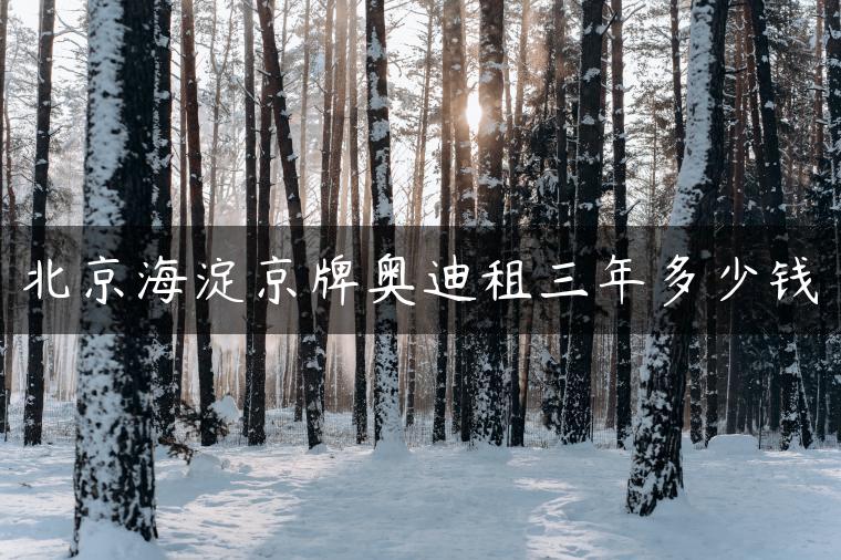 北京海淀京牌奥迪租三年多少钱