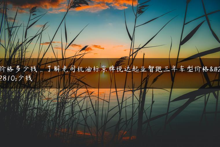 价格多少钱_了解老司机油标京牌悦达起亚智跑三年车型价格多少钱