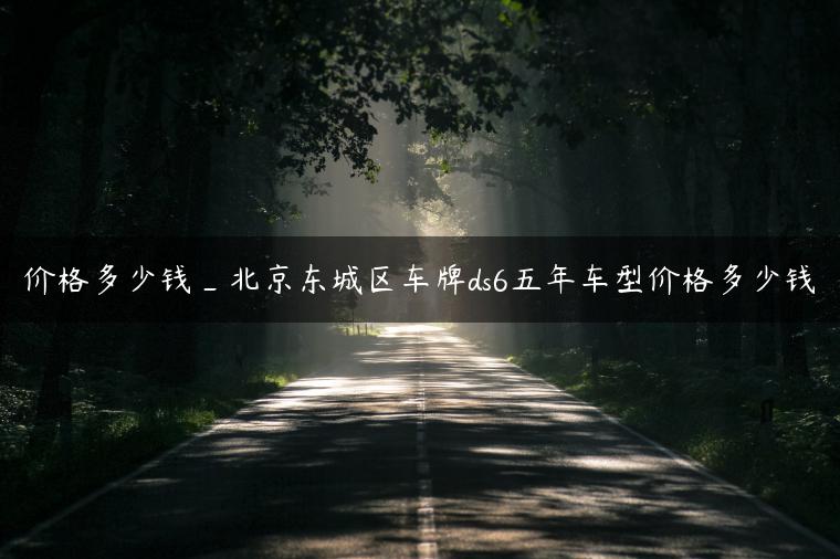 价格多少钱_北京东城区车牌ds6五年车型价格多少钱