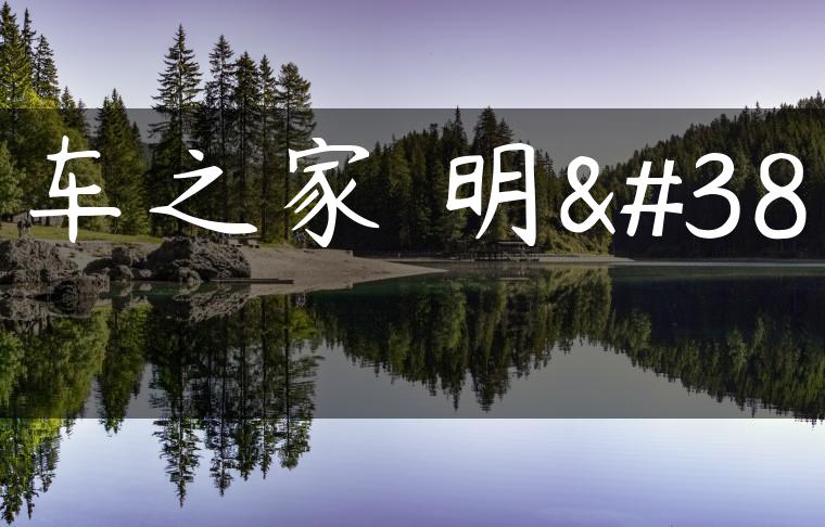 汽车之家 明锐