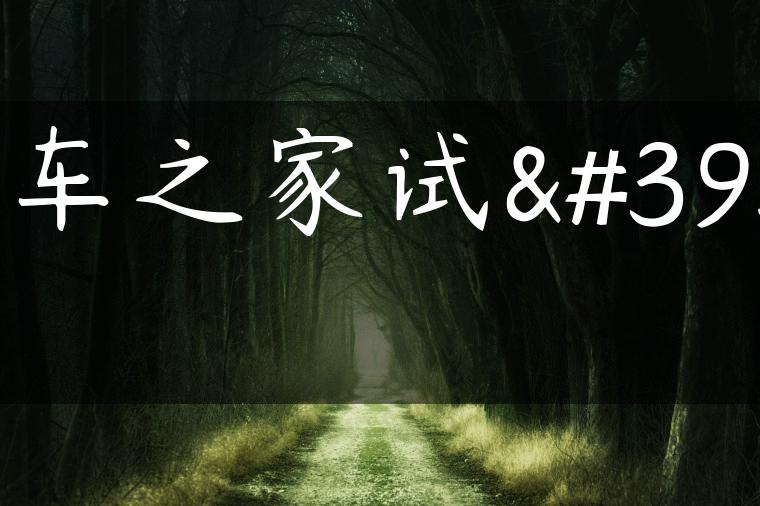 汽车之家试驾
