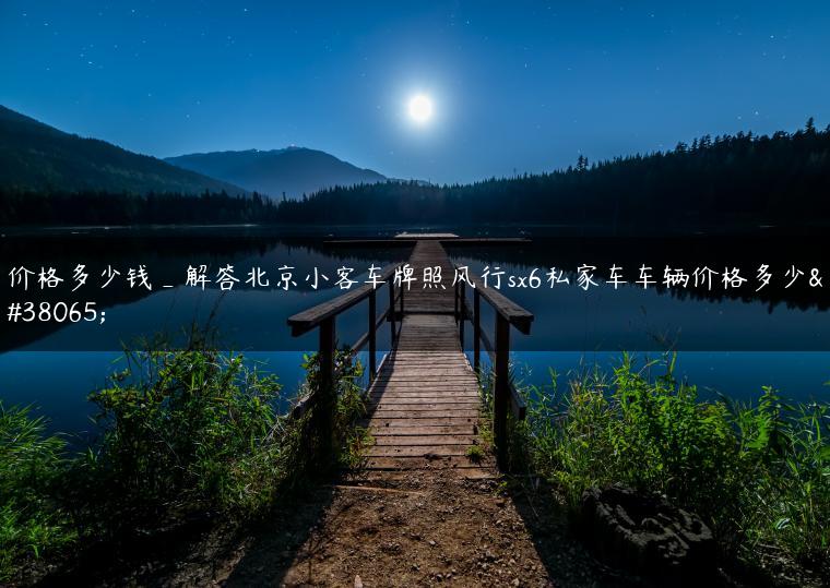 价格多少钱_解答北京小客车牌照风行sx6私家车车辆价格多少钱-金牌车友